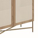Ver imagem 2 de Balcão Bar 2 Portas 93cm Palhinha Pé Metal Oslo