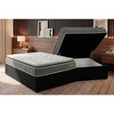 Ver imagem 3 de Cama Box Baú King + Colchão Molas Kappesberg Ensacadas Serene + Base Crc Courano Black