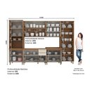 Ver imagem 3 de Kit Cozinha Modulada 7 Peças Requinte (2aéreos+2balcões+2paneleiros+1complemento) Cz101 Nature/