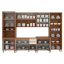 Ver imagem 4 de Kit Cozinha Modulada 7 Peças Requinte (2aéreos+2balcões+2paneleiros+1complemento) Cz101 Nature/