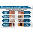 Ver imagem 2 de Kit Cozinha Modulada 7 Peças Requinte (2aéreos+2balcões+2paneleiros+1complemento) Cz101 Nature/