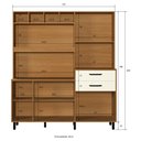 Ver imagem 2 de Armário de Cozinha Compacta 175cm com 8 Portas e 2 Gavetas Cr20287 Nature/champanhe