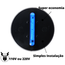 Ver imagem 2 de Ecolight Luminária Econômica - Base Preta Azul - 110v