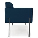Ver imagem 3 de Sofá Namoradeira 2 Lugares Pé Ferro Pto Elisa Bouclê D03 - D'Rossi Cor Azul