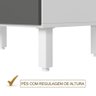 Cozinha Modulada 9 Peças Mdf Kali Cj8 Branco Chumbo - 6