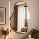 Ver imagem 3 de Espelho Antigua - Linha Metal - - Off White - sem LED - 120x70