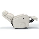 Ver imagem 6 de Poltrona do Papai Reclinável em Couro Bovino Cor Off White Reclinação Elétrica - Modelo Florença