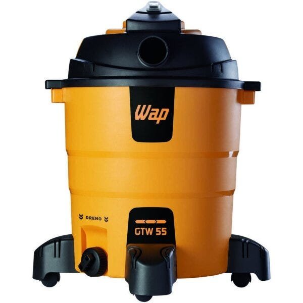 Aspirador de Pó e Água WAP GTW 55 com Soprador 55L 1600W Filtro Hepa e Espuma 220V Amarelo/Preto - 2