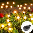 Ver imagem 2 de Pisca Solar de Bolinhas Jardim 12 Lâmpadas Leds Amarelo 60cm