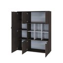 Ver imagem 3 de Armário Alto com Nichos e 05 Portas 161,5x135x42cm Wlan135 Terracota - Branco