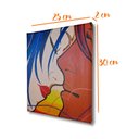 Ver mais imagens de Mini Quadro Decorativo de Lindo Casal em Acrílico Medido 30 X 25 Cm Pintado a Mão