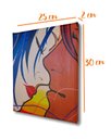 Ver mais imagens de Mini Quadro Decorativo de Lindo Casal em Acrílico Medido 30 X 25 Cm Pintado a Mão