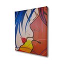 Ver imagem 6 de Mini Quadro Decorativo de Lindo Casal em Acrílico Medido 30 X 25 Cm Pintado a Mão