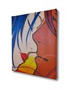 Ver imagem 6 de Mini Quadro Decorativo de Lindo Casal em Acrílico Medido 30 X 25 Cm Pintado a Mão