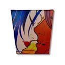 Ver imagem 7 de Mini Quadro Decorativo de Lindo Casal em Acrílico Medido 30 X 25 Cm Pintado a Mão