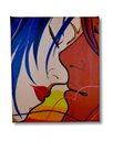 Ver imagem 3 de Mini Quadro Decorativo de Lindo Casal em Acrílico Medido 30 X 25 Cm Pintado a Mão