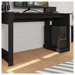 Mesa Gamer para Computador Escrivaninha Preta 136cm Caemmun - 5