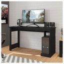 Ver imagem 2 de Mesa Gamer para Computador Escrivaninha Preta 136cm Caemmun
