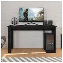 Ver imagem 4 de Mesa Gamer para Computador Escrivaninha Preta 136cm Caemmun