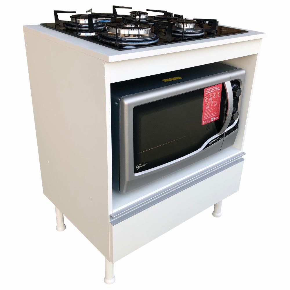 Balcão Multiuso Cozinha para Cooktop Micro/forno 100% Mdf - 3