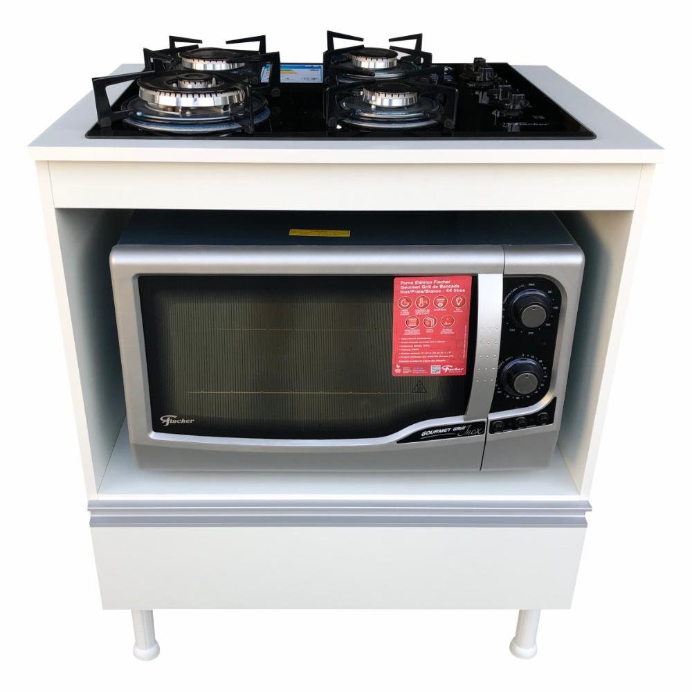 Balcão Multiuso Cozinha para Cooktop Micro/forno 100% Mdf - 2