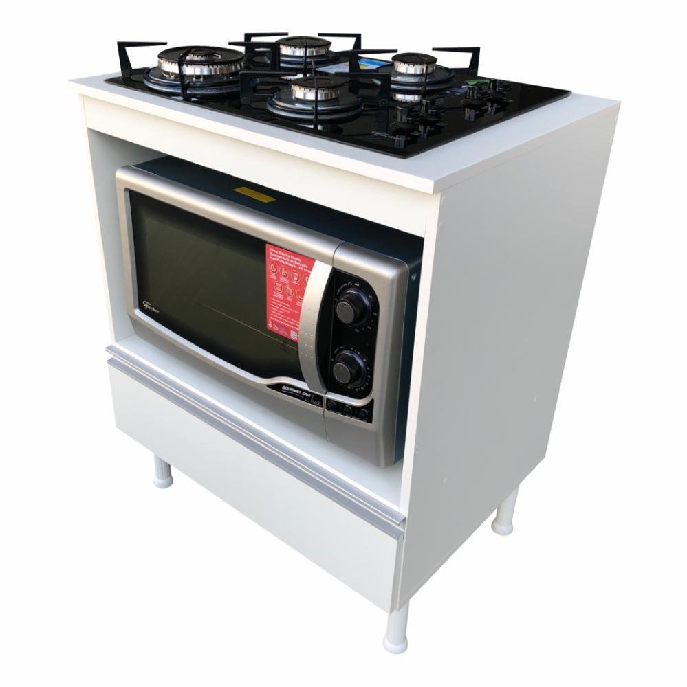 Balcão Multiuso Cozinha para Cooktop Micro/forno 100% Mdf