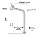 Ver imagem 4 de Kit Banheiro Torneira Link 31 Cm 1/4 de Volta + Válvula Click Inteligente para Cubas