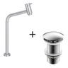 Kit Banheiro Torneira Link 31 Cm 1/4 de Volta + Válvula Click Inteligente para Cubas - 1
