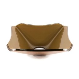 Cuba para Banheiro de Vidro Retrô 33 Cm - Marrom amarelado - 1