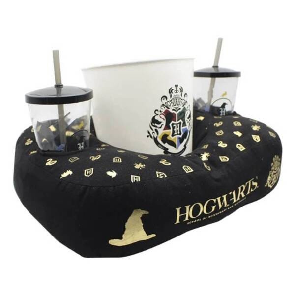 Almofada de Pipoca 2 Pessoas Harry Potter Hogwarts Preto e Dourado Zona Criativa - 2