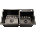 Ver imagem 5 de Cuba para cozinha pia dupla acessórios Awá - Preto