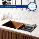 Ver imagem 3 de Cuba para cozinha pia dupla acessórios Awá - dourado rose