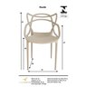 Kit 4 Cadeiras Allegra Masters Nude - 7
