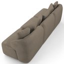 Ver imagem 7 de Sofá 3 Lugares para Sala de Estar Living 228cm Arlo F04 Veludo Marrom Claro - Lyam Decor