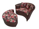 Ver imagem 1 de Chaise Nova Delhi Folha - Tecido Maui Preto