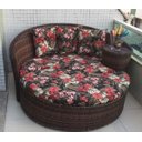 Ver imagem 2 de Chaise Nova Delhi Folha - Tecido Maui Preto