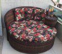 Ver imagem 2 de Chaise Nova Delhi Folha - Tecido Maui Preto