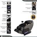 Ver imagem 3 de Poltrona de Massagem Elétrica 3d Marvin Controle de Voz Gravidade Zero com Airbags Massageador