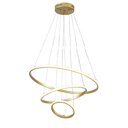 Ver imagem 1 de Lustre Pendente 3 em 1 Arco Aneis Led Infinito Perfil Luminaria Ajustavel Regulavel Iluminaçao