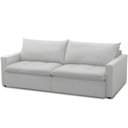 Ver imagem 1 de Sofá Cama Retrátil Reclinável para Sala de Estar 208cm Lari F04 Bouclê Cinza - Lyam Decor