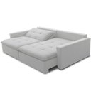 Ver mais imagens de Sofá Cama Retrátil Reclinável para Sala de Estar 208cm Lari F04 Bouclê Cinza - Lyam Decor