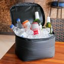Ver imagem 2 de Bolsa Frasqueira Térmica 15 Litros Impermeável: Preto