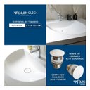 Ver imagem 6 de Válvula Click 1 1/4" Inox - Tampa Cerâmica Branco