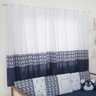 Cortina Dengoso 2.00 Mts Para Quarto Infantil e bebe marinho - 2