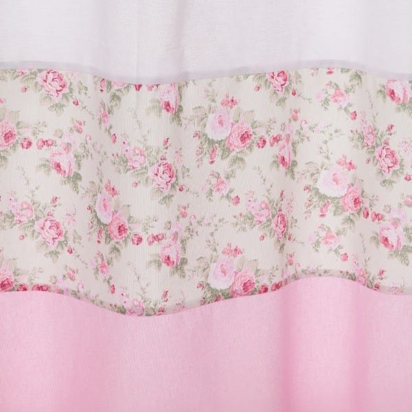 Cortina Dengoso 2.00 Mts Para Quarto Infantil e bebe rosa - 3