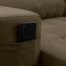 Sofá Retrátil/Reclinável Arizona 2,30m Suede Bege - King House - 5