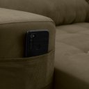 Ver imagem 5 de Sofá Retrátil/Reclinável Arizona 2,30m Suede Bege - King House