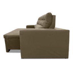 Sofá Retrátil/Reclinável Arizona 2,30m Suede Bege - King House - 4