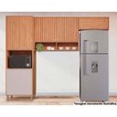 Ver imagem 1 de Cozinha Modulada Completa Divina 3 Peças 2aéreos+ 1 Paneleiro Cz045 Freijó Off White