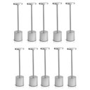 Ver imagem 1 de Kit 10 Luminárias de Mesa Touch Candeeiro Led sem Fio Recarregável Prata